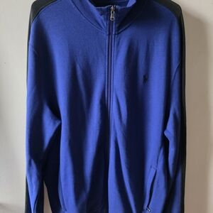 Polo by Ralph Lauren Full-Zip Fleece Jacket – Blue – Size XL